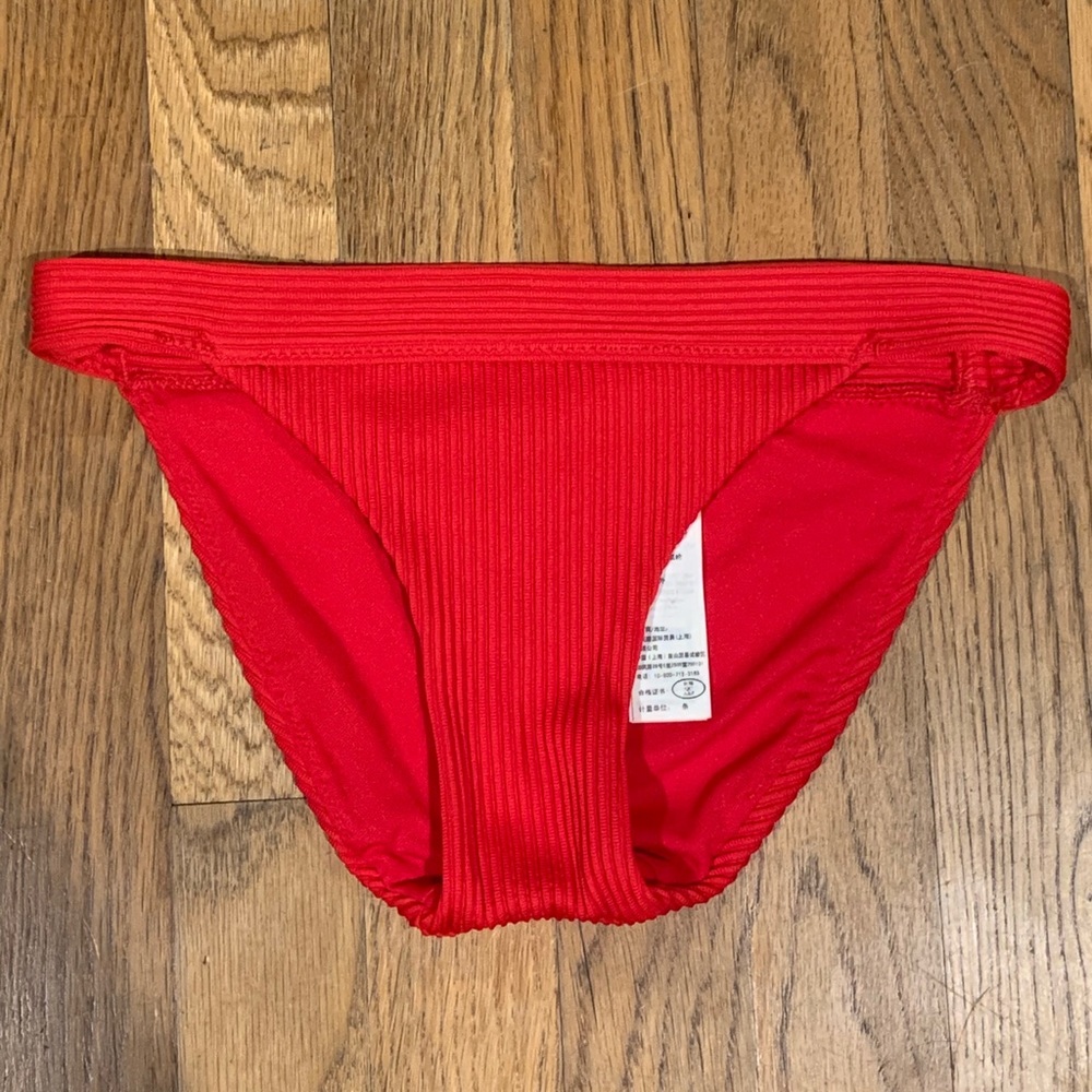hollister red bikini bottoms